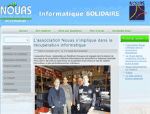 Tablet Screenshot of nouas-environnement.com